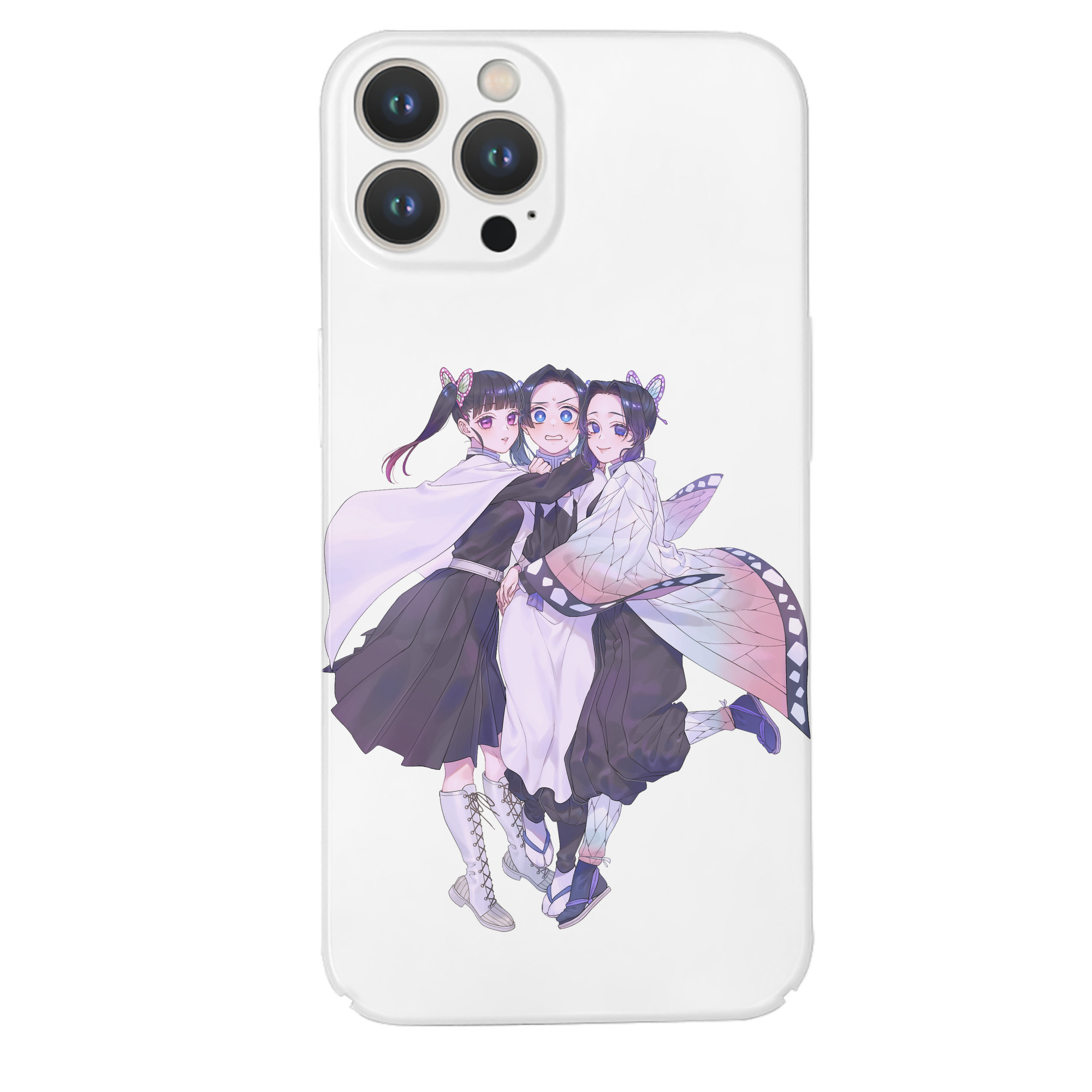 （画像用） 鬼滅の刃（きめつのやいば）蟲柱-胡蝶 しのぶ／こちょう しのぶ Kochou Shinobu 【iPhone 14シリーズ対応】ハードケース